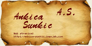 Ankica Šunkić vizit kartica